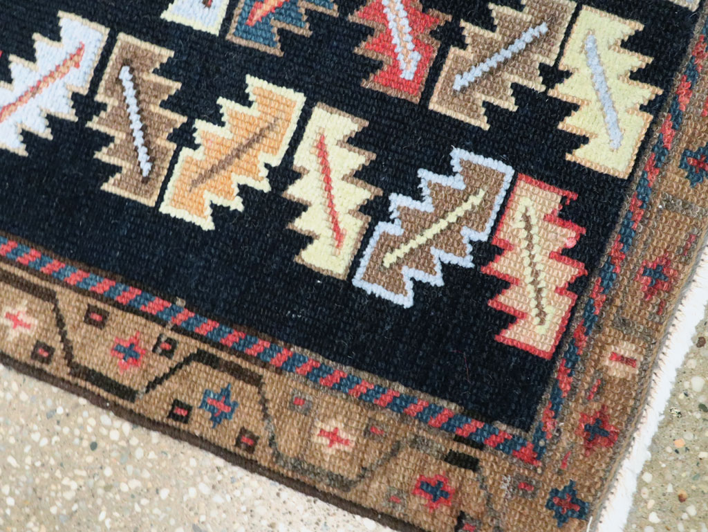 Vintage Persian Hamadan Rug, No.27515 - Staging