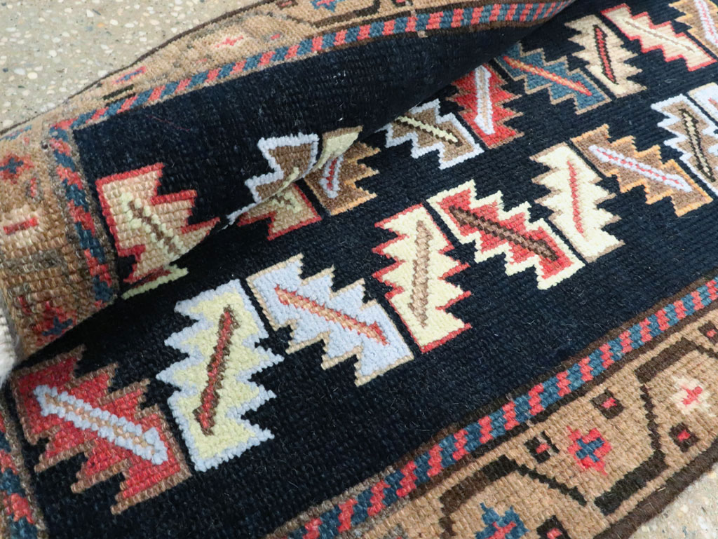 Vintage Persian Hamadan Rug, No.27515 - Staging