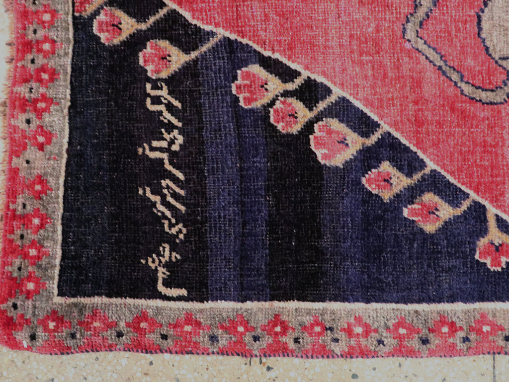 Vintage Kurdish Pictorial Rug, No.27521 - Staging
