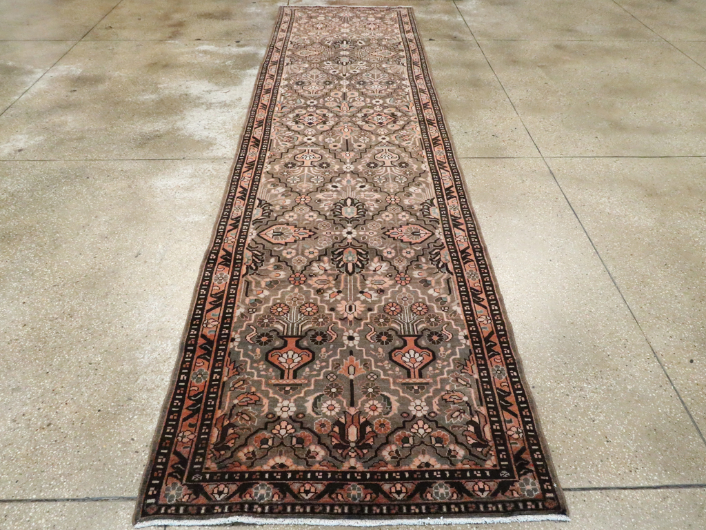 Vintage Persian Malayer Runner, No.27531 - Staging
