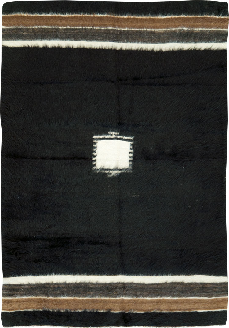 Vintage Turkish Mohair Accent Rug, No.27540 - Staging