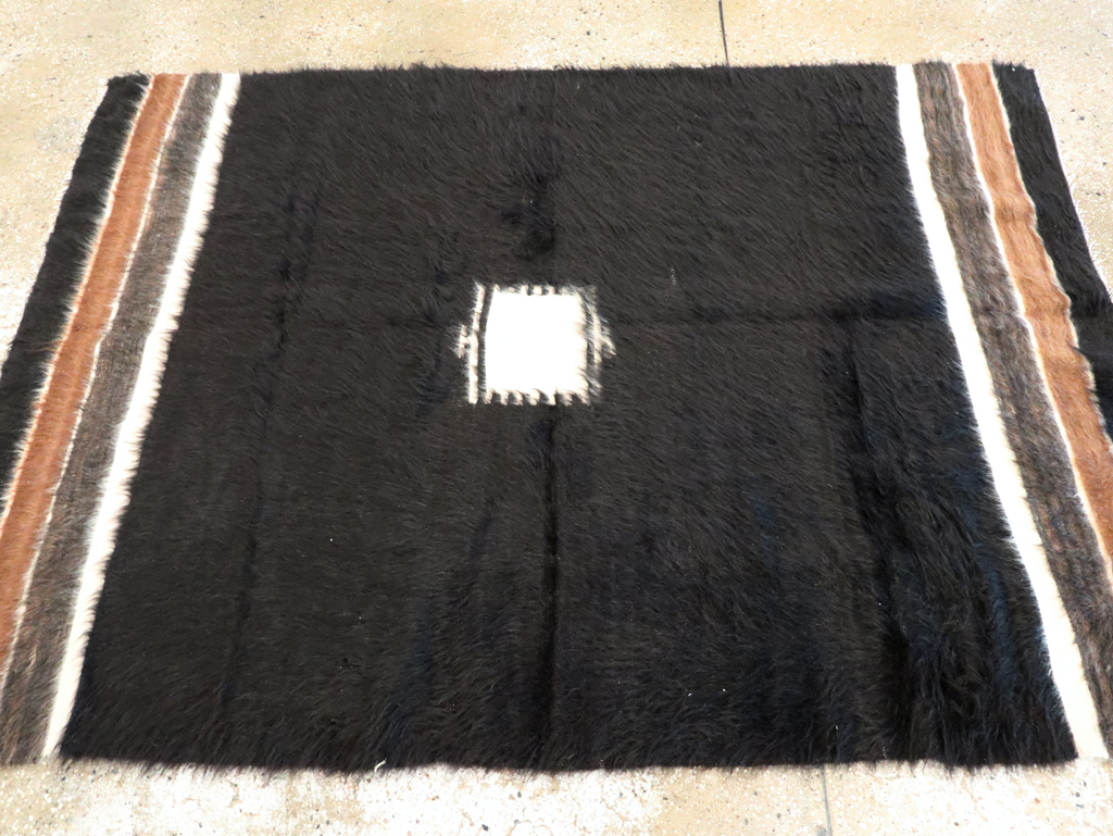 Vintage Turkish Mohair Accent Rug, No.27540 - Staging