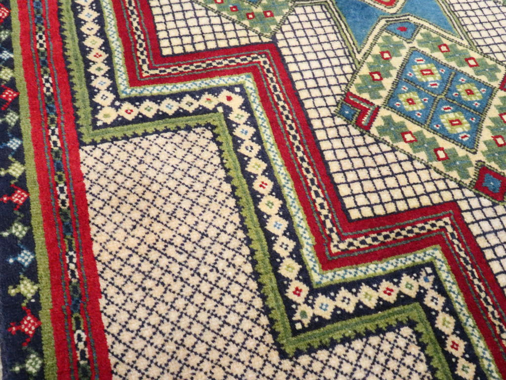 Vintage Persian Hamadan Rug, No.27541 - Staging