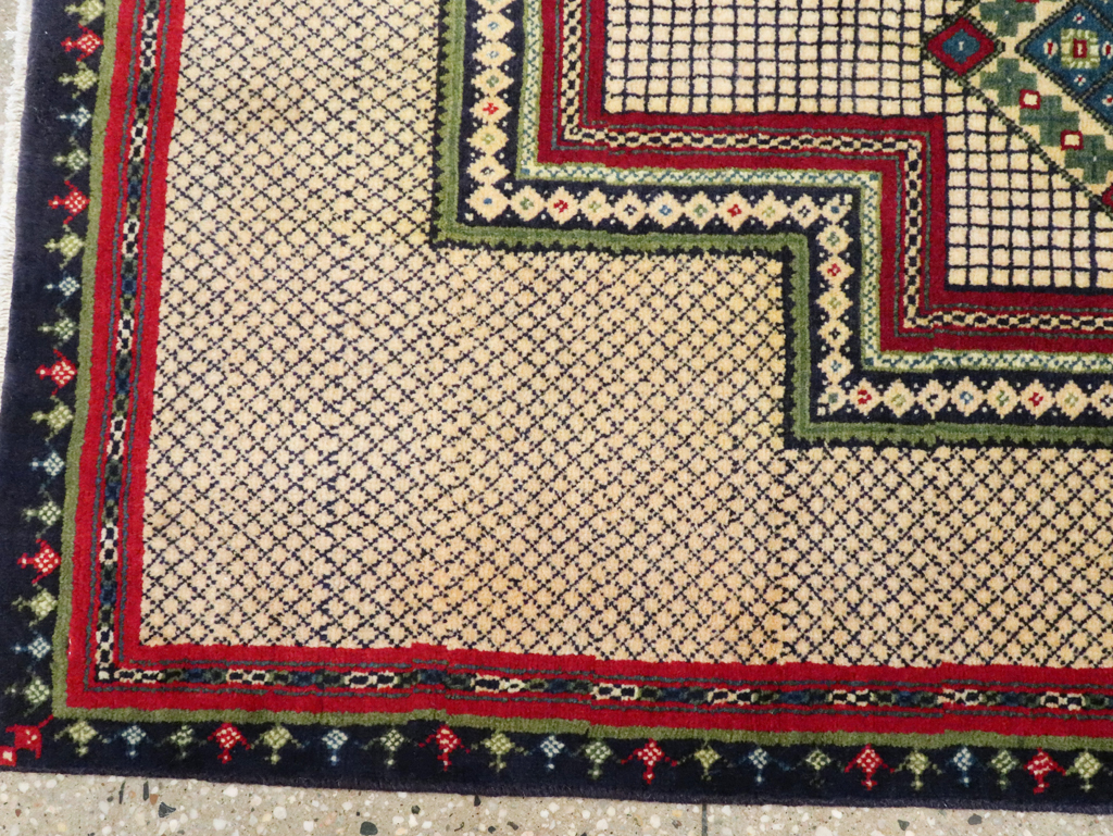 Vintage Persian Hamadan Rug, No.27541 - Staging