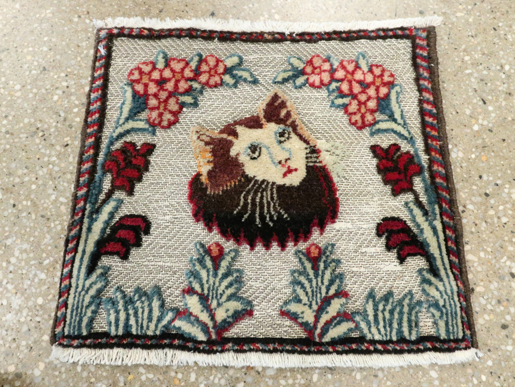 Vintage Persian Tabriz Souf Rug, No.27548 - Staging