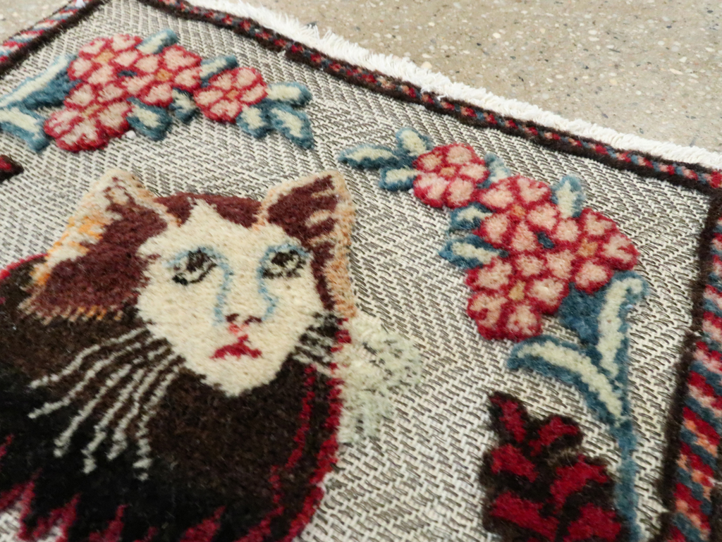 Vintage Persian Tabriz Souf Rug, No.27548 - Staging