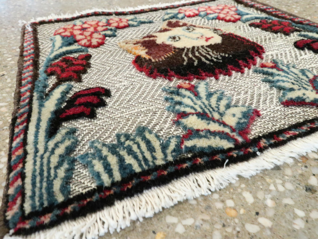 Vintage Persian Tabriz Souf Rug, No.27548 - Staging