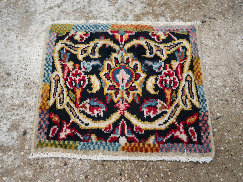 Vintage Persian Tabriz Rug, No.27553 - Staging