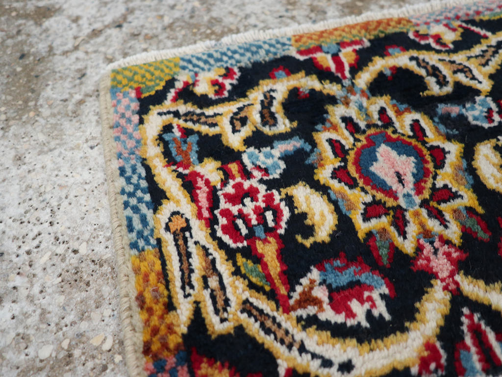 Vintage Persian Tabriz Rug, No.27553 - Staging