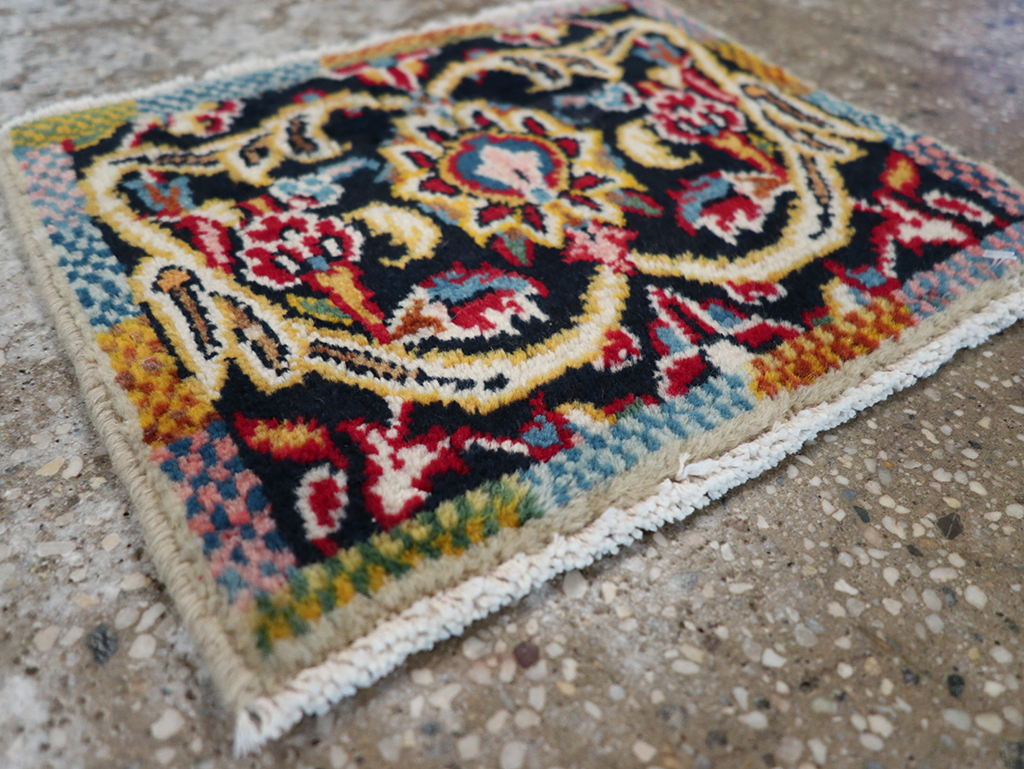 Vintage Persian Tabriz Rug, No.27553 - Staging