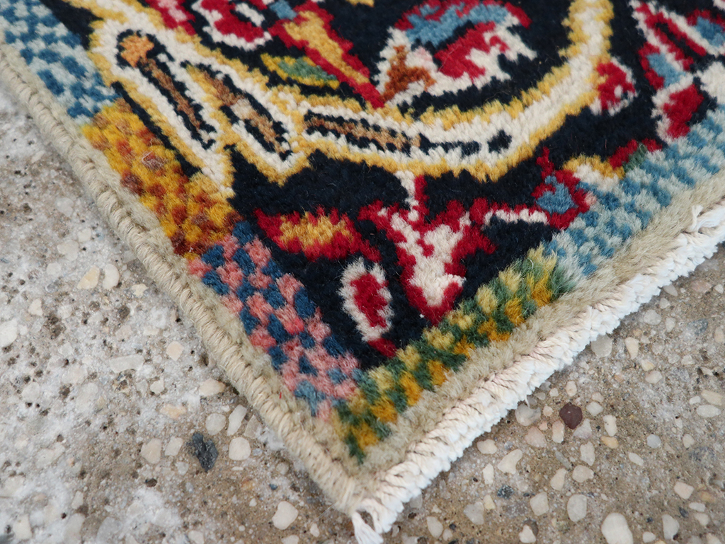 Vintage Persian Tabriz Rug, No.27553 - Staging