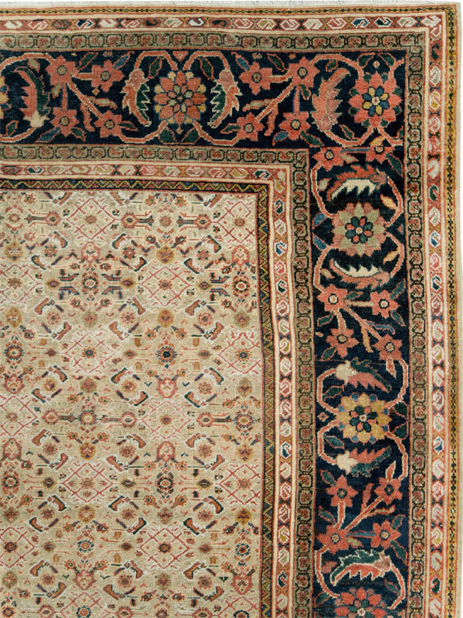 Antique Persian Mahal Large Carpet, No.27563 - Staging