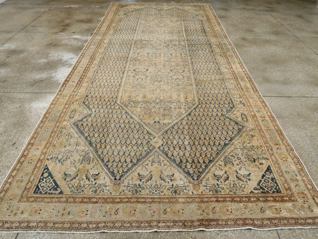 Antique Persian Malayer Long Gallery carpet, No.27566 - Staging