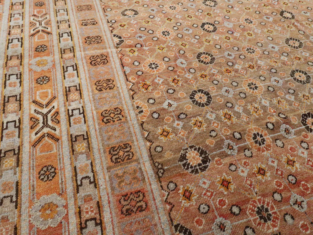 Antique East Turkestan Khotan Gallery Carpet, No.27573 - Staging