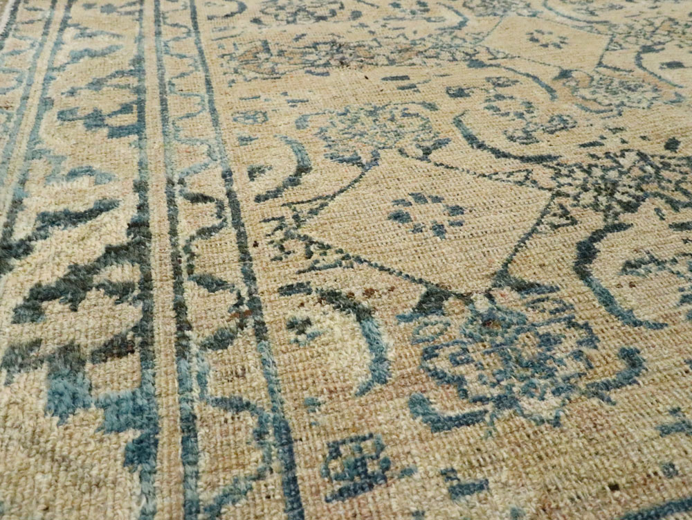 Antique Persian Khorassan Throw Rug, No.27575 - Staging