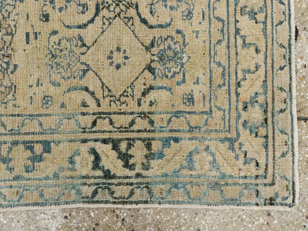 Antique Persian Khorassan Throw Rug, No.27575 - Staging