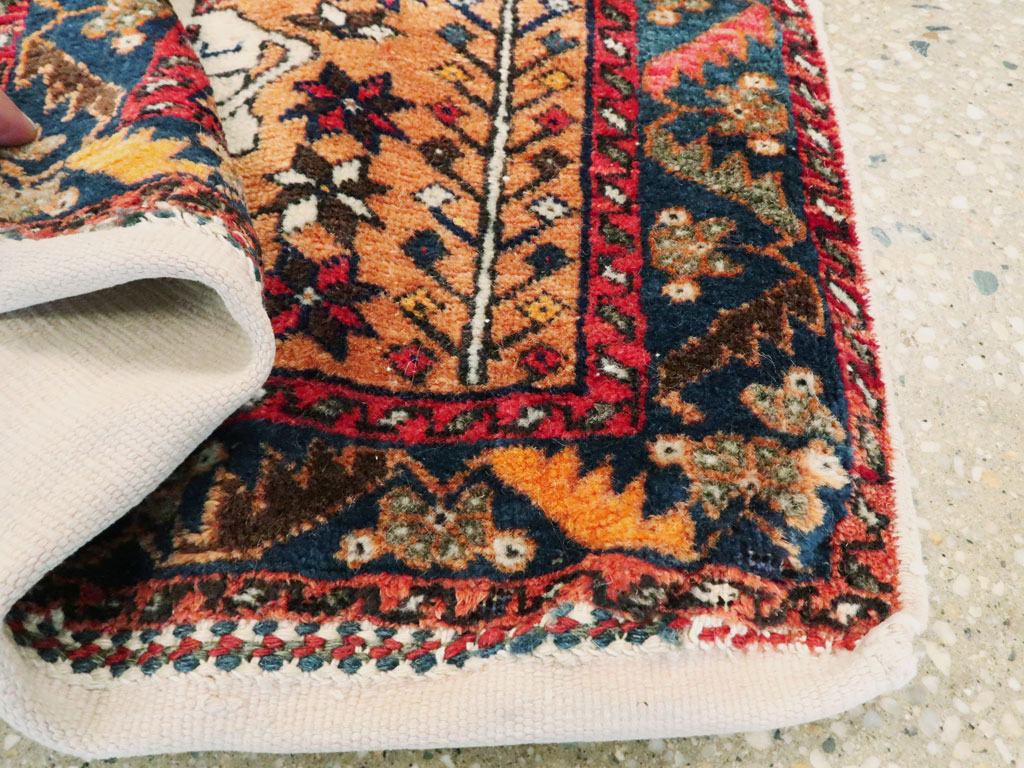 Vintage Persian Baluch Pictorial Rug, No.27580 - Staging