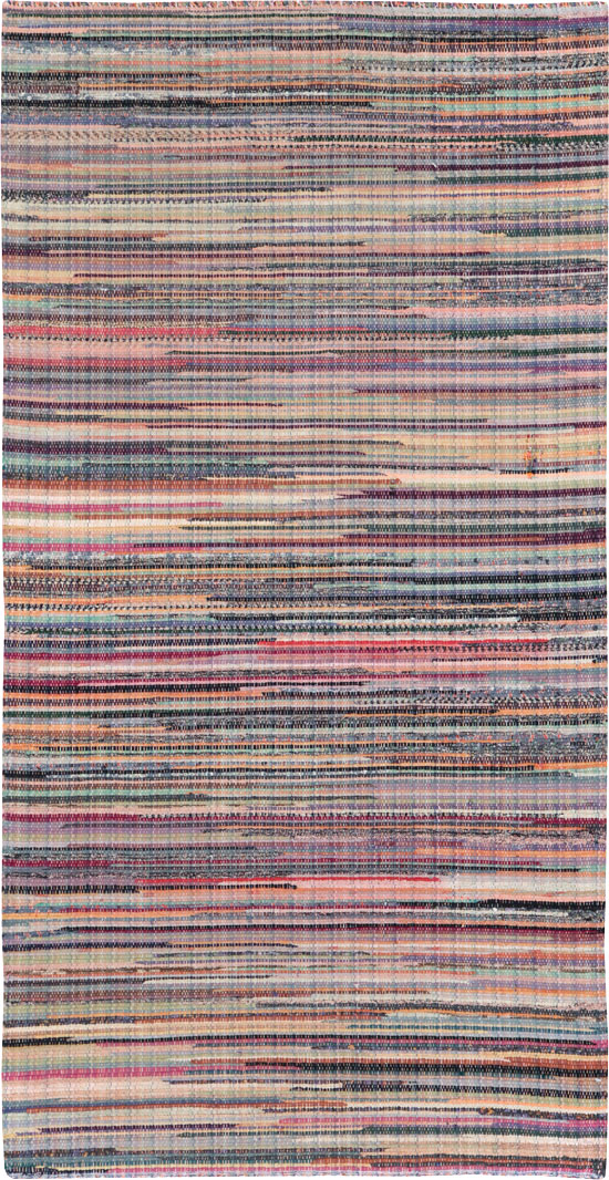 Small Vintage American Rag Rug (Pair: 1 of 2), No.27584 - Staging