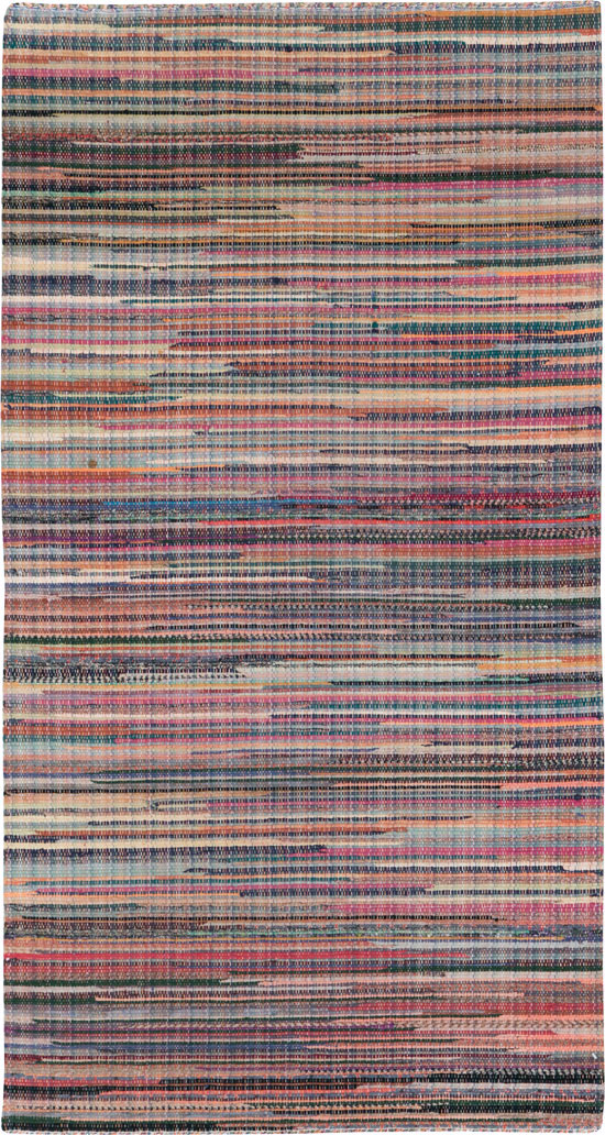 Small Vintage American Rag Rug (Pair: 2 of 2), No.27585 - Staging