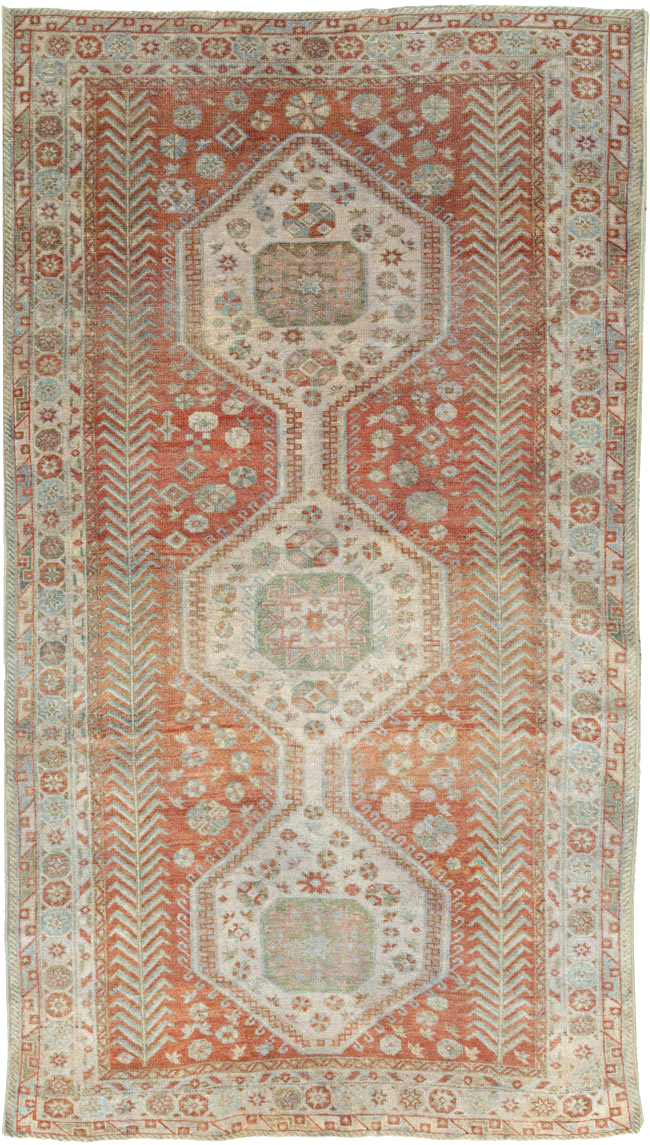 Vintage Persian Malayer Rug, No.27586 - Staging