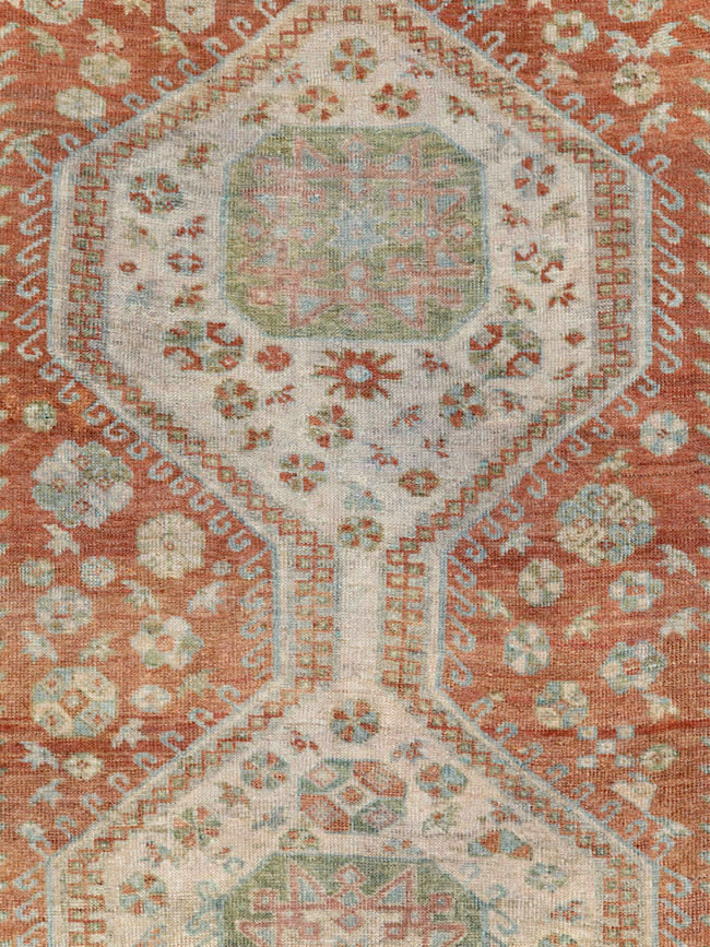Vintage Persian Malayer Rug, No.27586 - Staging