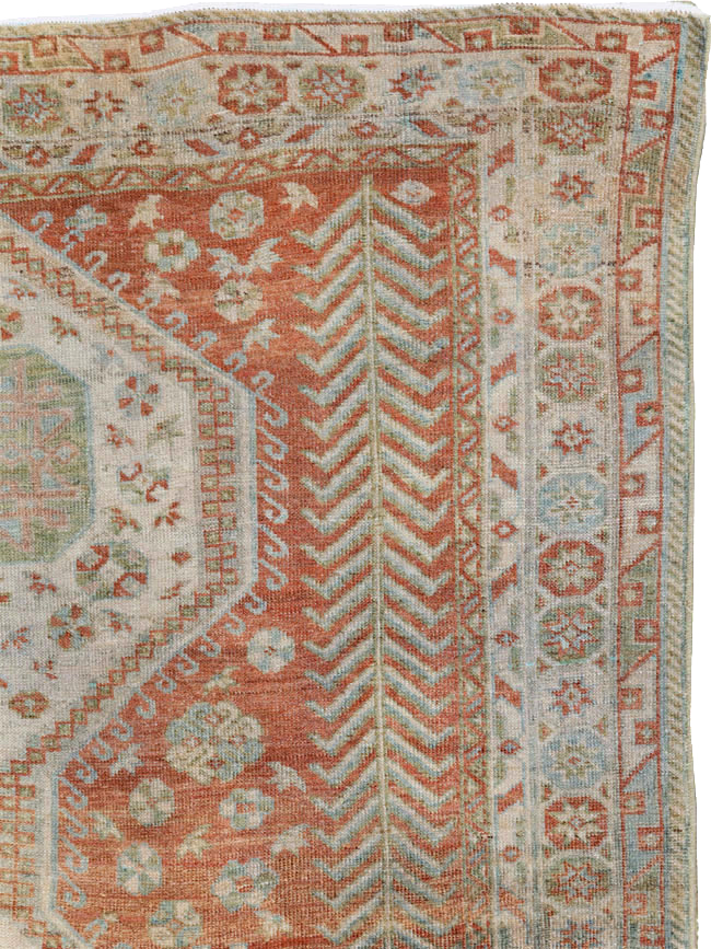Vintage Persian Malayer Rug, No.27586 - Staging