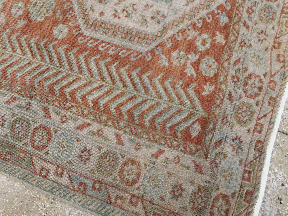 Vintage Persian Malayer Rug, No.27586 - Staging