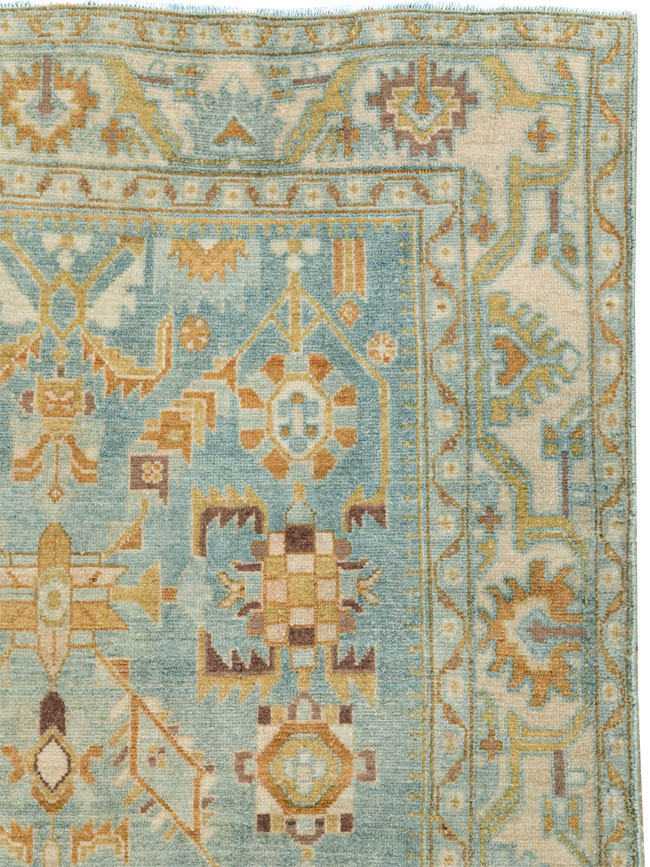 Vintage Persian Malayer Accent Rug, No.27587 - Staging