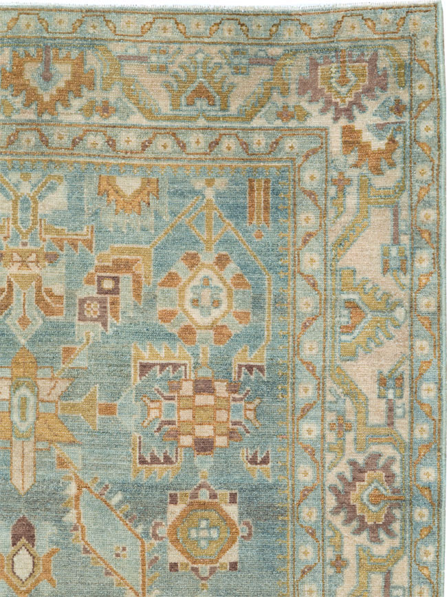 Vintage Persian Malayer Accent Rug, No.27587 - Staging