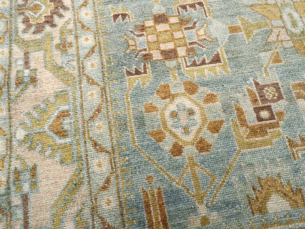 Vintage Persian Malayer Accent Rug, No.27587 - Staging