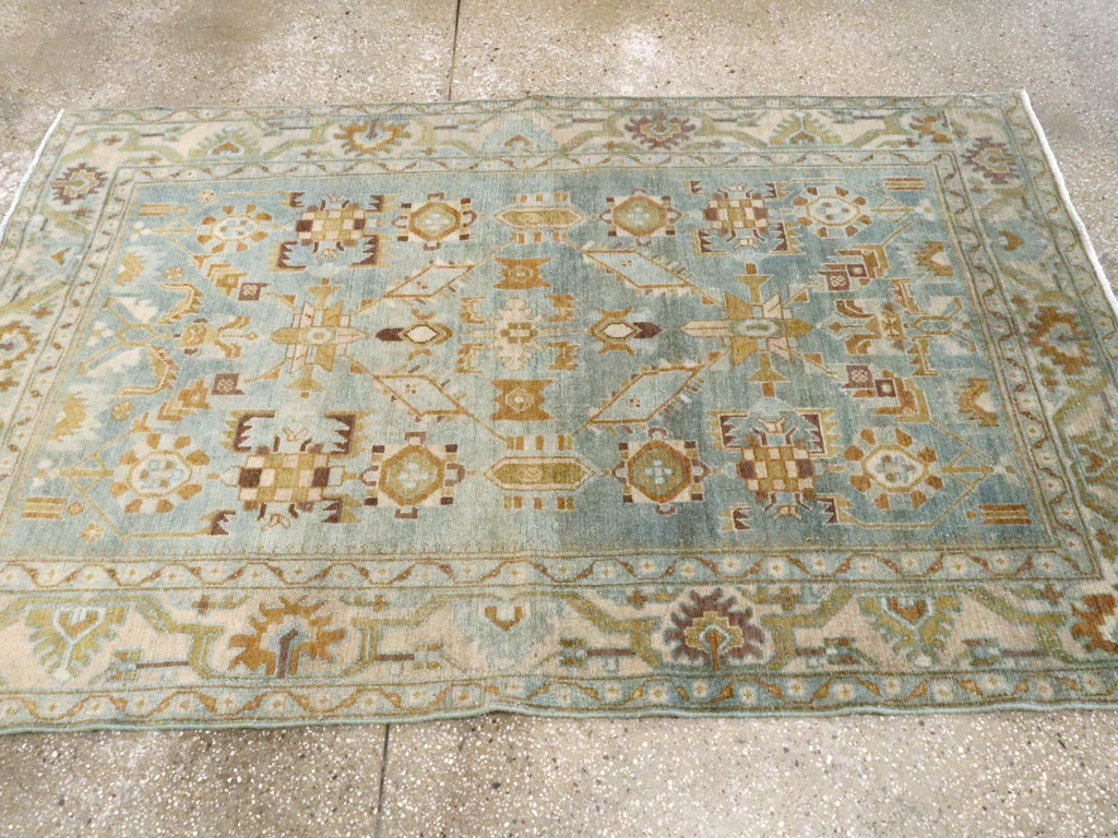 Vintage Persian Malayer Accent Rug, No.27587 - Staging