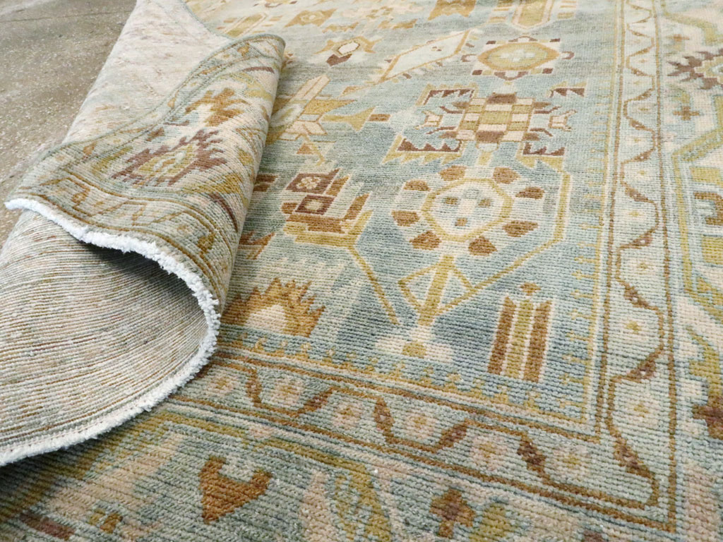Vintage Persian Malayer Accent Rug, No.27587 - Staging