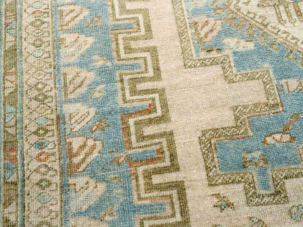 Vintage Persian Afshar Accent Rug, No.27588 - Staging