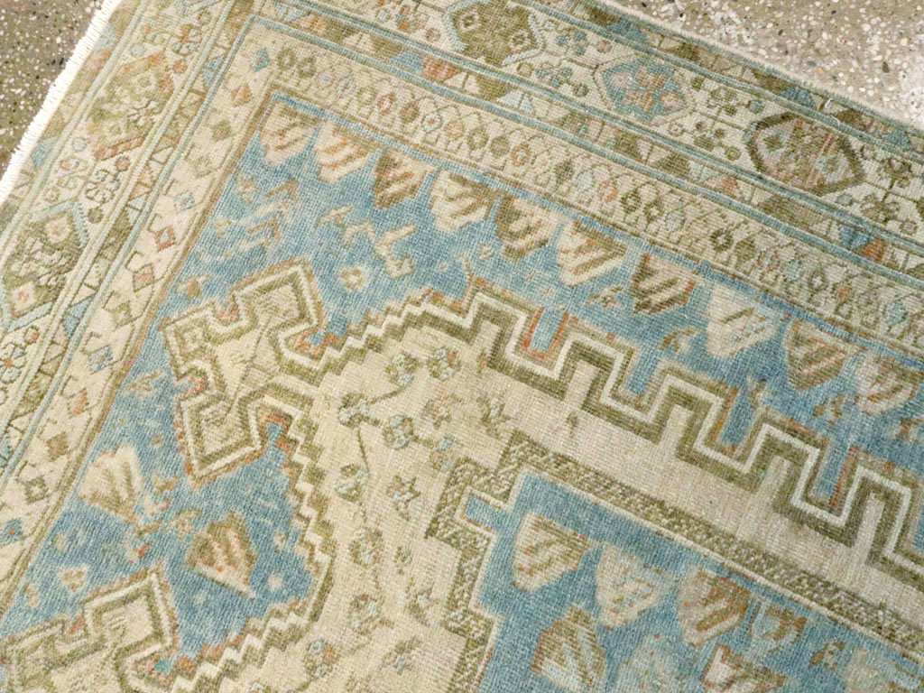 Vintage Persian Afshar Accent Rug, No.27588 - Staging