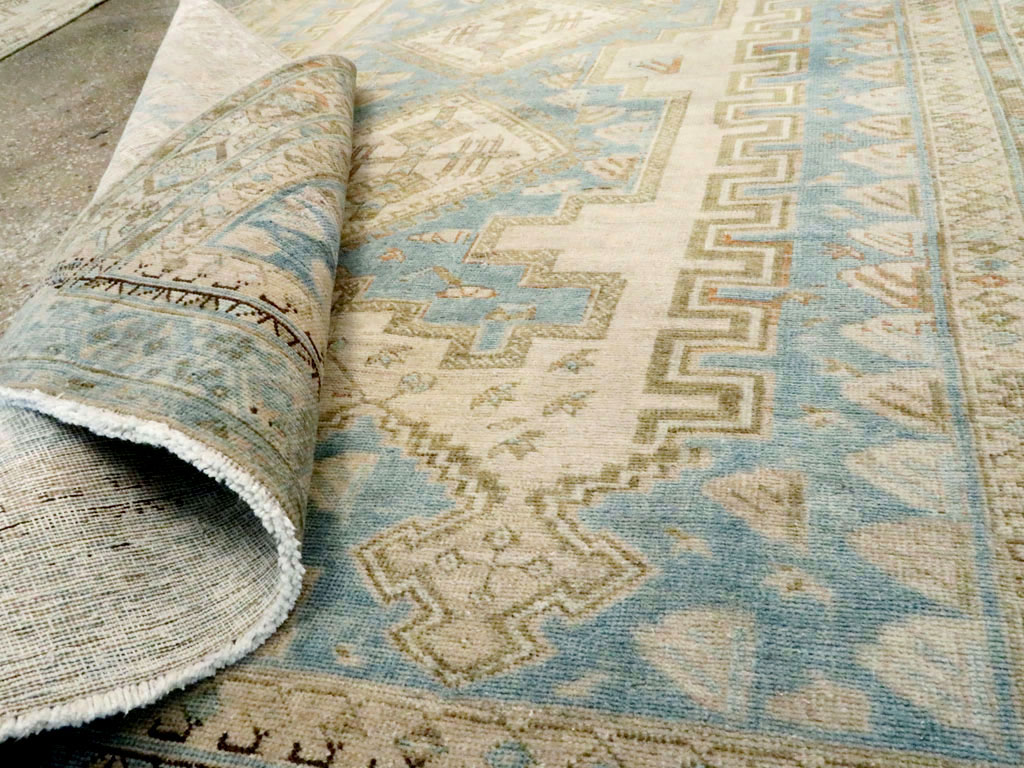 Vintage Persian Afshar Accent Rug, No.27588 - Staging