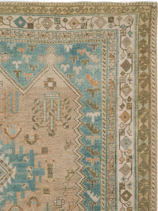 Vintage Persian Afshar Rug, No.27589 - Staging