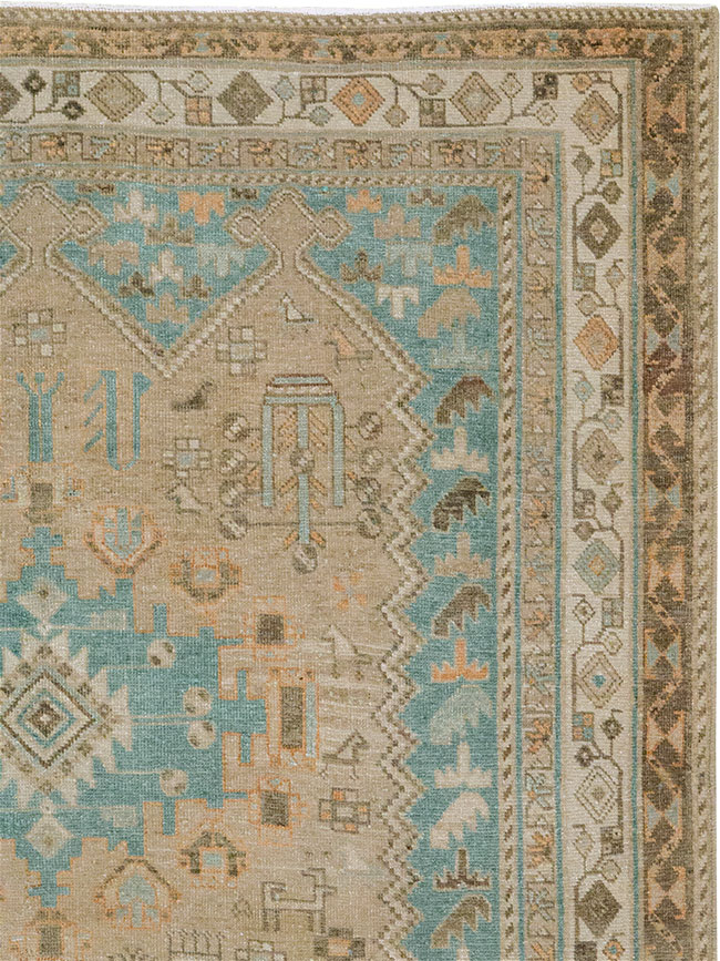 Vintage Persian Afshar Rug, No.27589 - Staging
