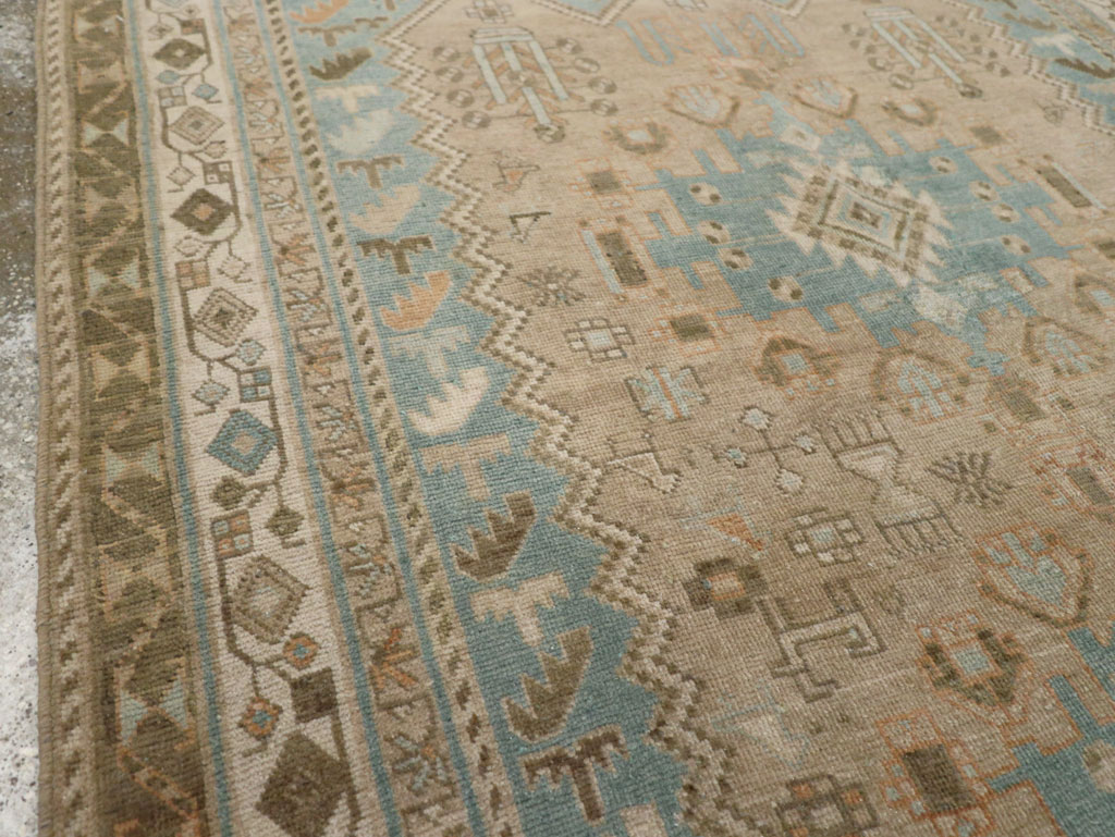 Vintage Persian Afshar Rug, No.27589 - Staging