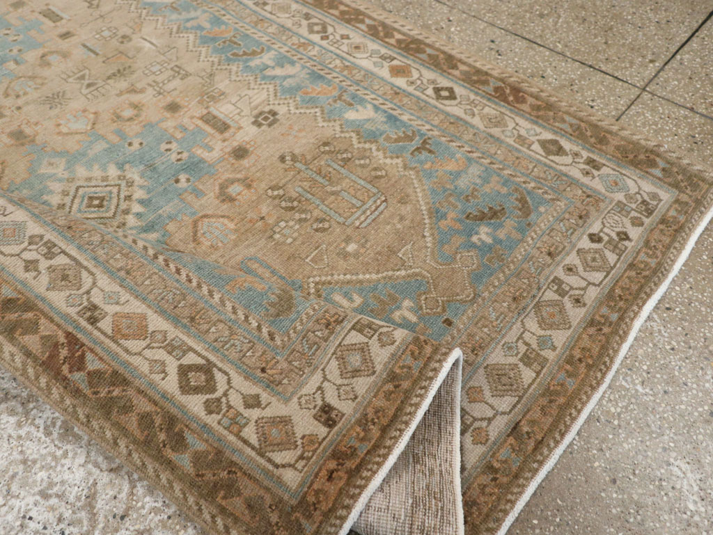 Vintage Persian Afshar Rug, No.27589 - Staging