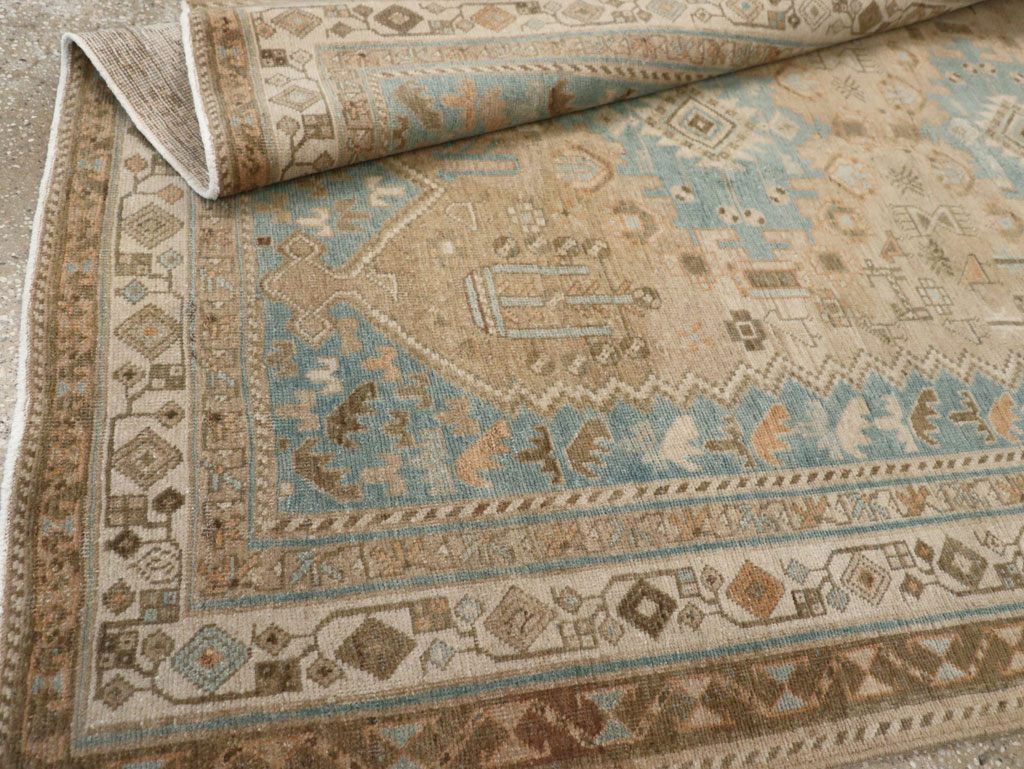 Vintage Persian Afshar Rug, No.27589 - Staging