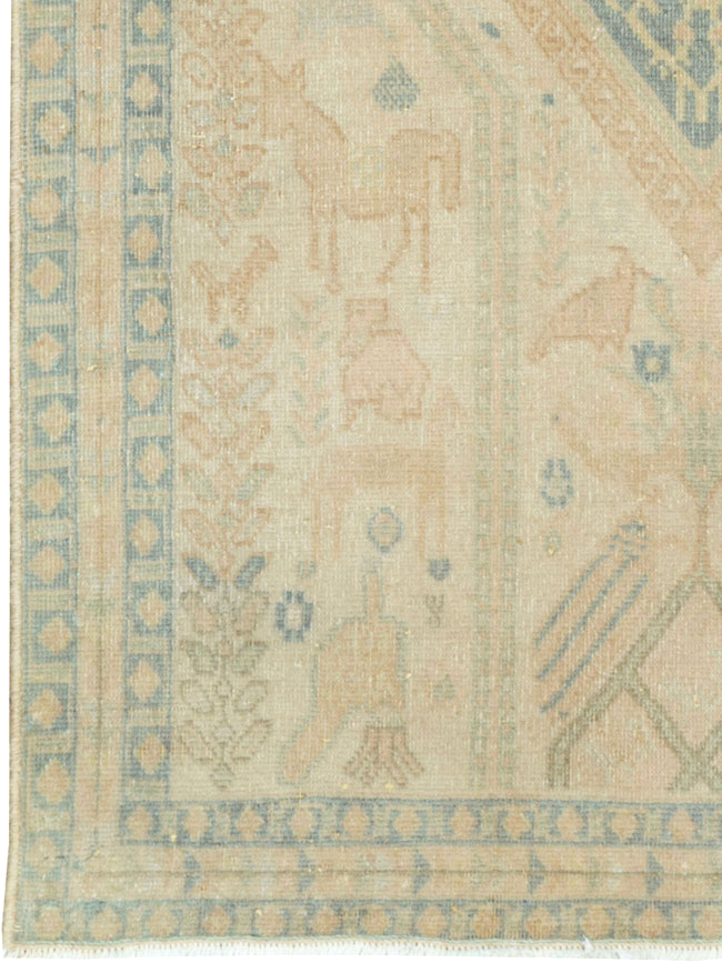 Vintage Persian Afshar Rug, No.27590 - Staging