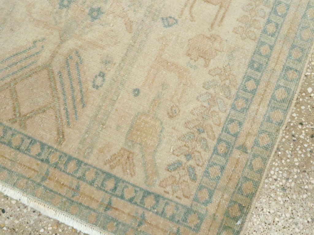 Vintage Persian Afshar Rug, No.27590 - Staging