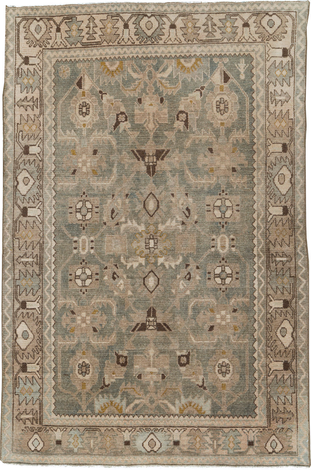 Vintage Persian Malayer Accent Rug, No.27591 - Staging