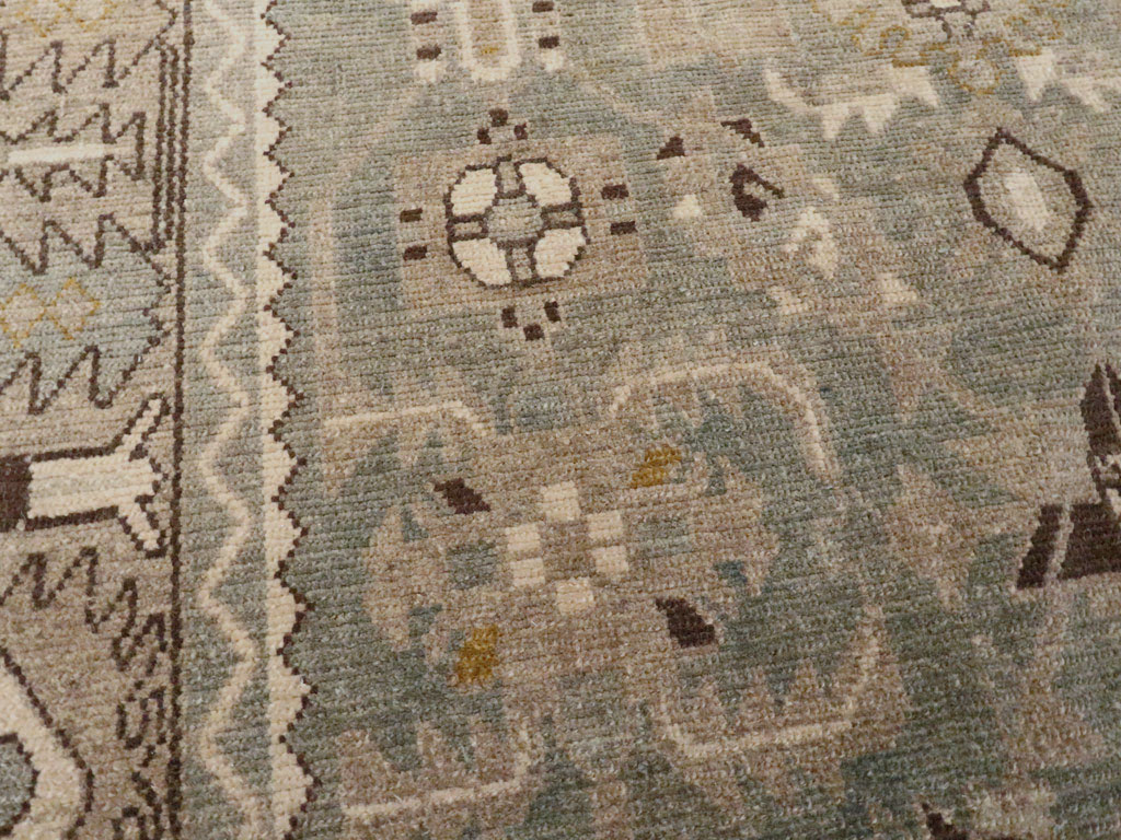 Vintage Persian Malayer Accent Rug, No.27591 - Staging