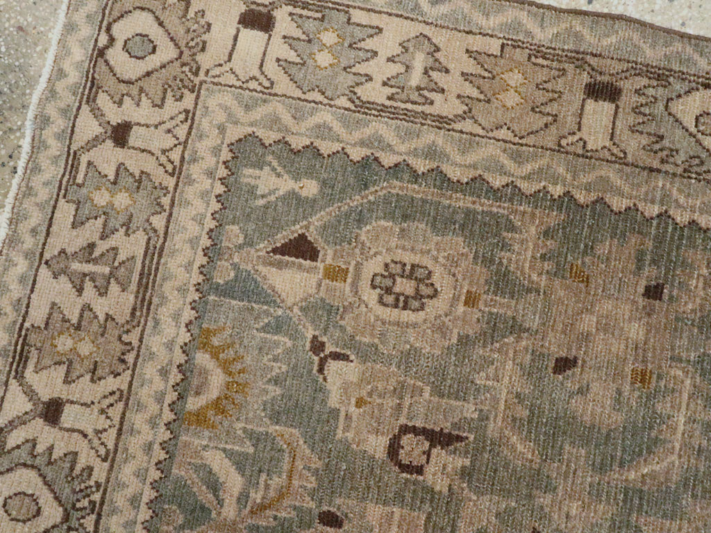 Vintage Persian Malayer Accent Rug, No.27591 - Staging