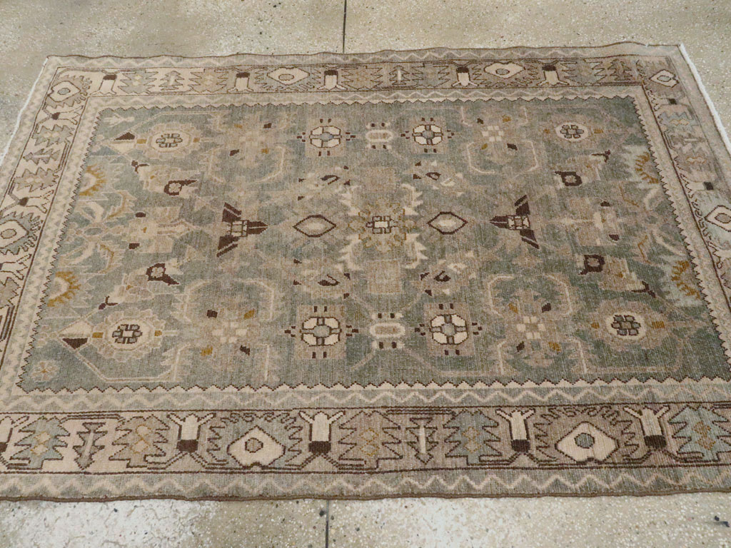 Vintage Persian Malayer Accent Rug, No.27591 - Staging