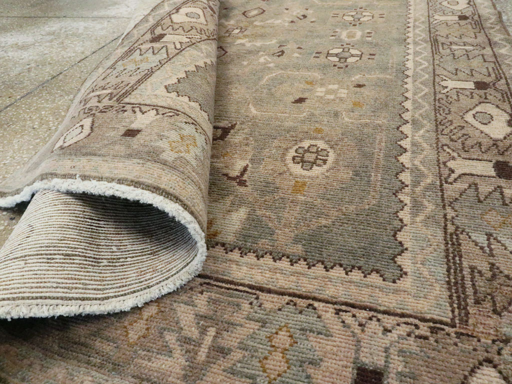 Vintage Persian Malayer Accent Rug, No.27591 - Staging
