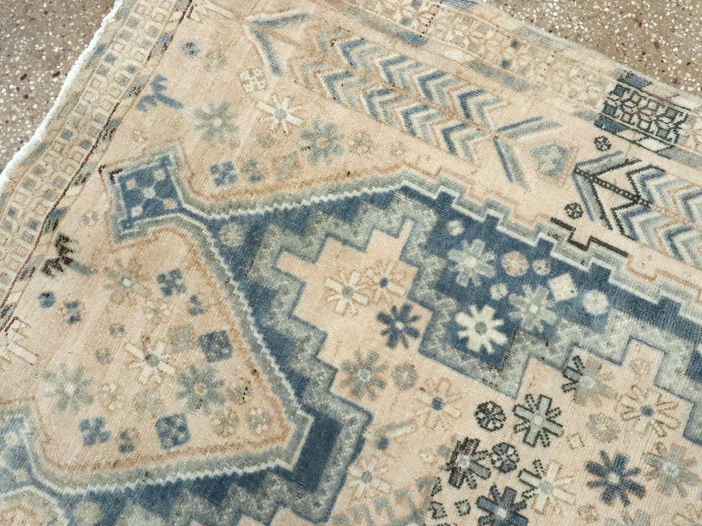 Vintage Persian Afshar Rug, No.27592 - Staging