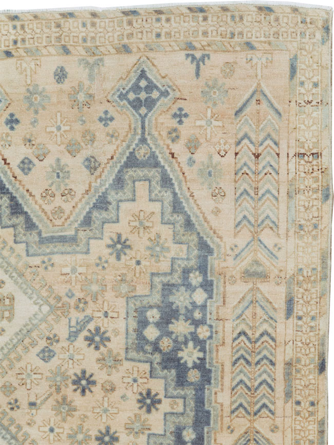 Vintage Persian Afshar Rug, No.27592 - Staging