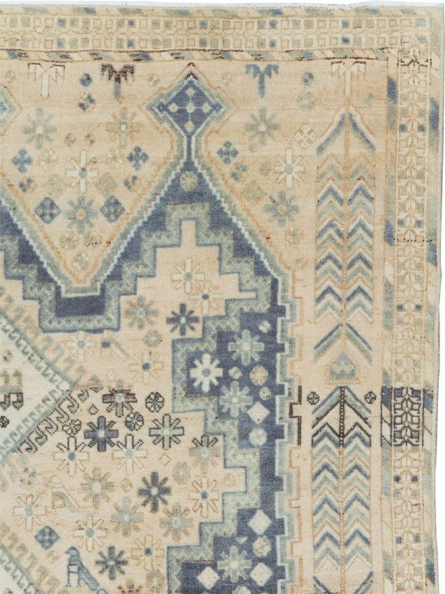 Vintage Persian Afshar Rug, No.27592 - Staging